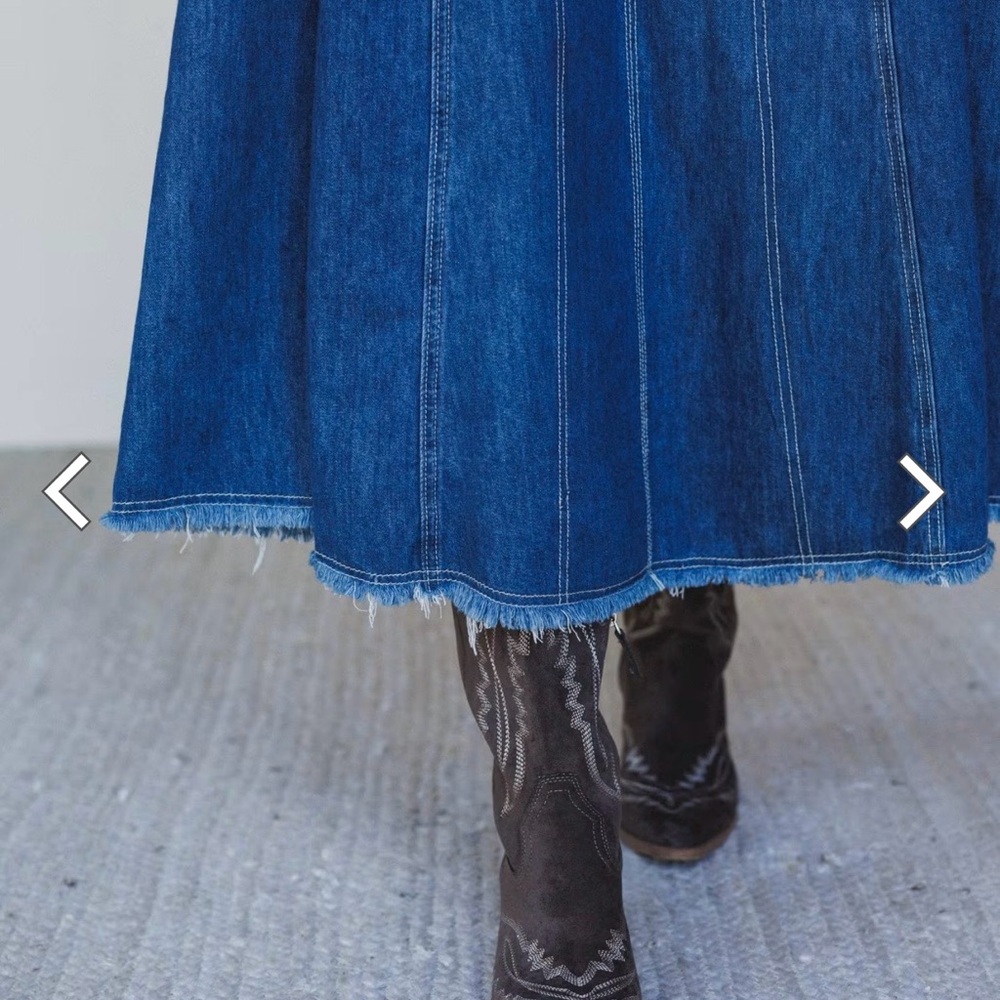 Denim Maxi Dress - Picture 4 of 13